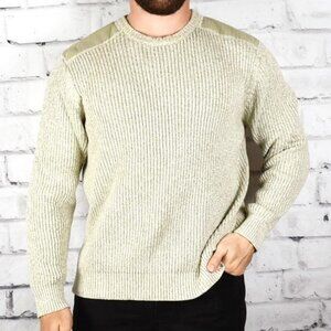 Northwest Territory Oatmeal Cotton Knit Crewneck Sweater